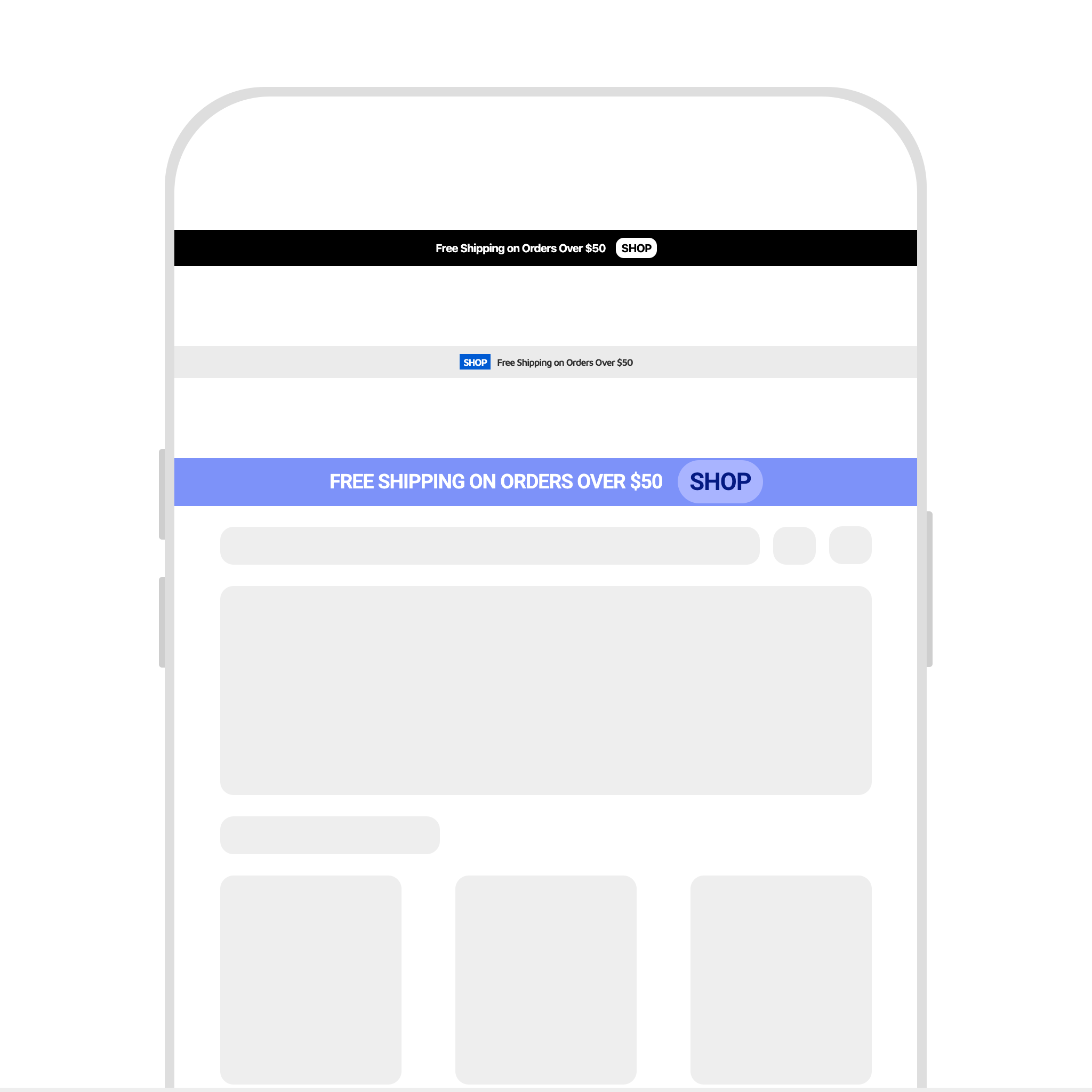 Announcement Text Button