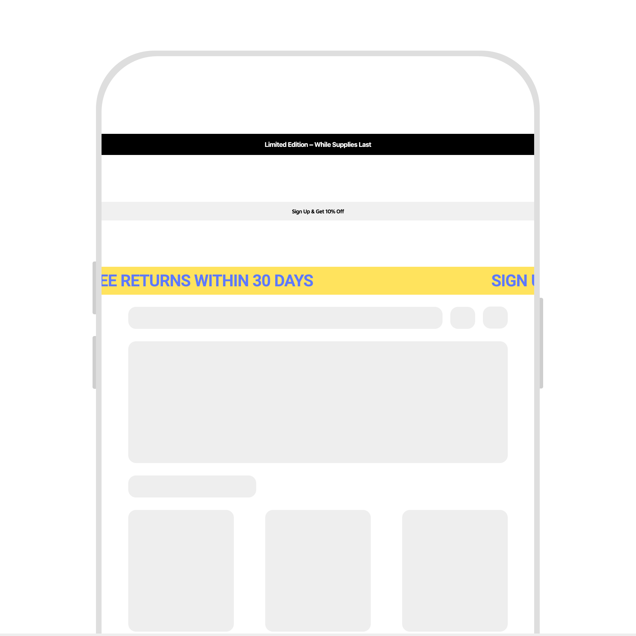 Announcement Text Slider