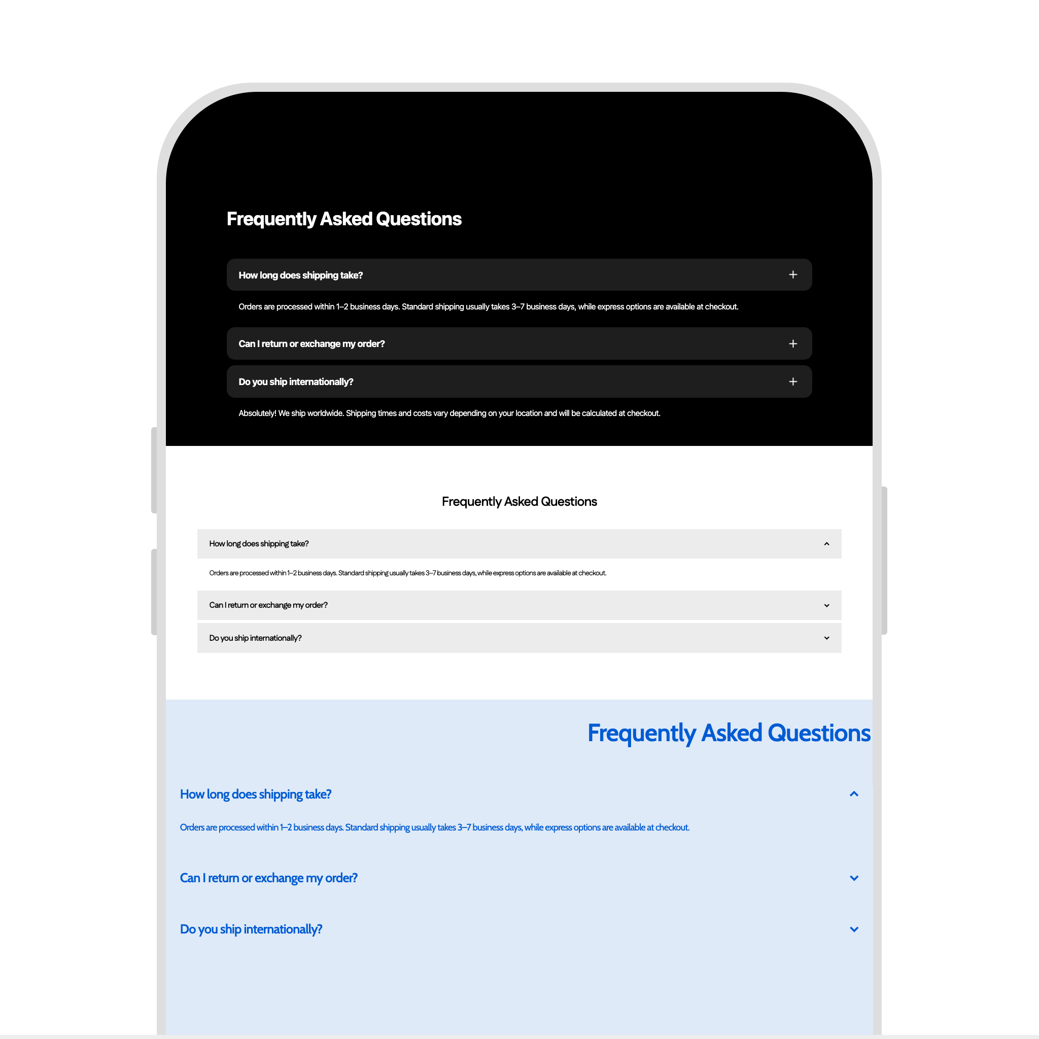 FAQ Cards