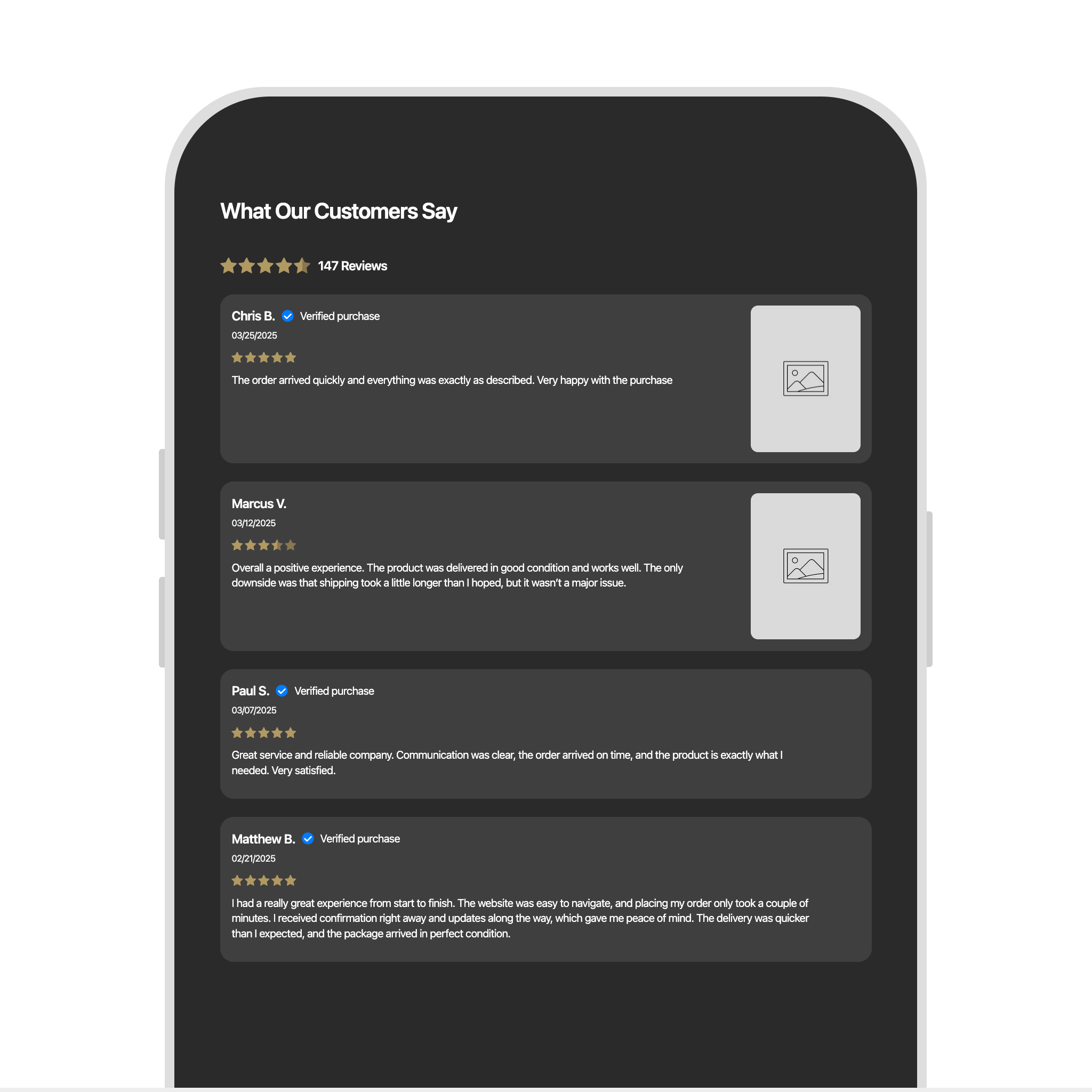 Reviews Verified